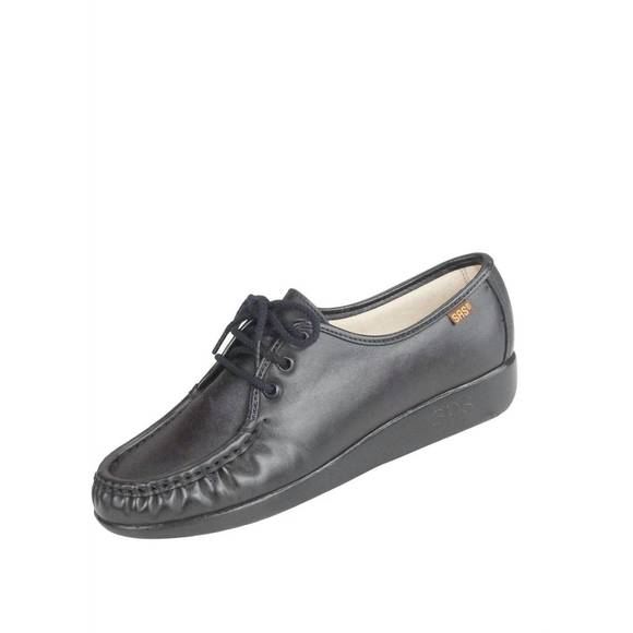 NEW SAS siesta lace up loafer - wide in black
